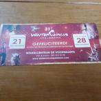 4 kaarten Wintercircus Apeldoorn, Tickets en Kaartjes, Evenementen en Festivals, Drie personen of meer