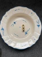 Antieke Schaal met Blauw Decor, Ophalen of Verzenden