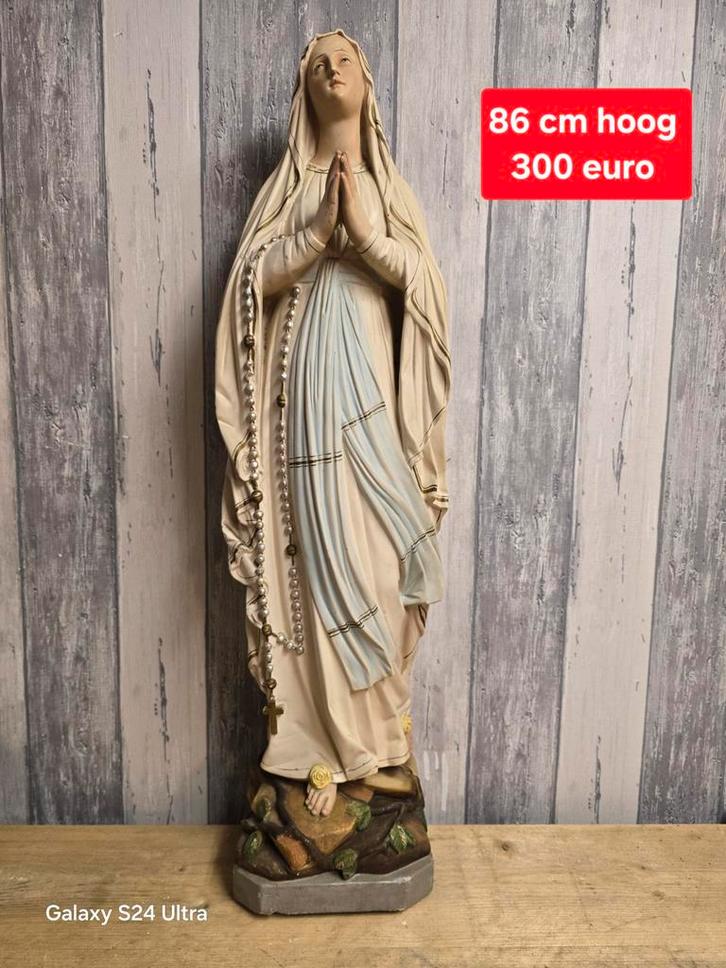 07 Religie Beeld 86 cm hoog
Het beeld komt uit Frankrijk, Antiek en Kunst, Antiek | Religie, Ophalen