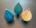 Antieke Houten Tollen Set van 3, Ophalen of Verzenden