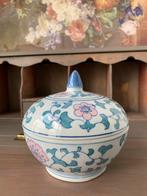 Mooie Chinese gemberpot met deksel in perfecte staat, Ophalen of Verzenden