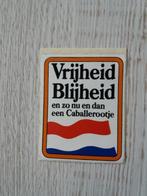 sticker Vrijheid Blijheid enzo nu en dan een Caballerootje, Verzamelen, Stickers, Verzenden, Zo goed als nieuw, Merk