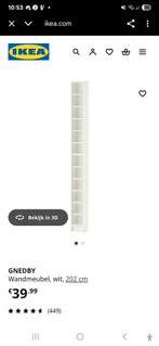 IKEA GNEDBY Wandmeubel - Boeken/cd/dvd rek, Ophalen, 25 tot 50 cm, Minder dan 50 cm