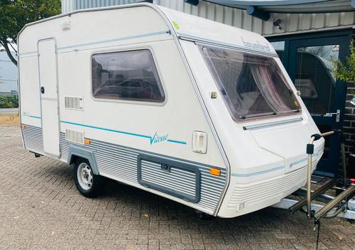 Nette Beyerland, met zgan voortent, Caravans en Kamperen, Caravans, Bedrijf, tot en met 3, 750 - 1000 kg, Rondzit, Beyerland, Dwarsbed