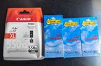 Canon PGI-550XL PGBK + PGI-570PGBK XL + 2 x CLI-571BK XL, Computers en Software, Printerbenodigdheden, Ophalen of Verzenden, Nieuw