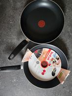 2X TEFAL KOEKENPANNEN 1 PRIJS ,28 CM GAS +ELECTRA ,NIEUW!!, Ophalen of Verzenden, Zo goed als nieuw, Koekenpan of Braadpan