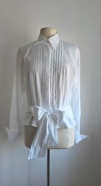 Pauw van Laack hagelwitte blouse 40/42, Pauw van Laack, Verzenden, Zo goed als nieuw, Wit