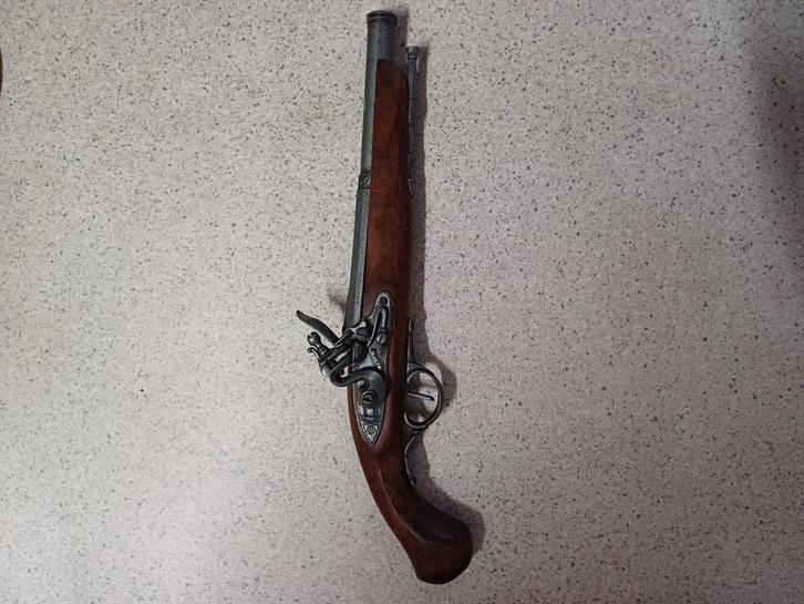 Replica Antiek Flintlock Pistool, Antiek en Kunst, Antiek | Overige Antiek, Ophalen of Verzenden