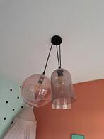 3 kleurige glazen hanglamp., Zo goed als nieuw, Ophalen