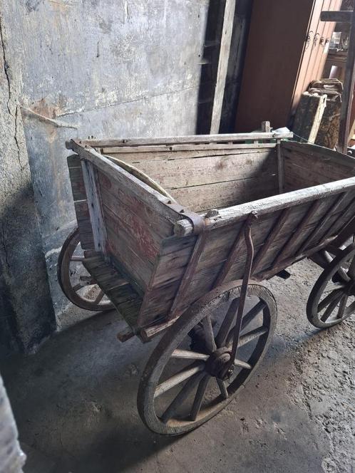 Bolderkar, Hout, Authentiek, Vintage, Decoratief, Antiek en Kunst, Curiosa en Brocante, Ophalen