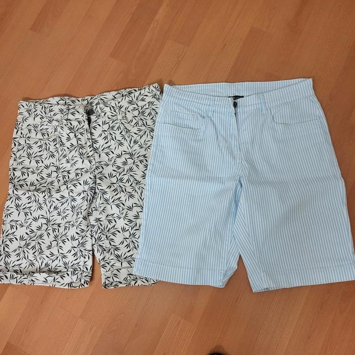 Zomerse shorts set - Maat M, Kleding | Dames, Broeken en Pantalons, Zo goed als nieuw, Maat 38/40 (M), Blauw, Ophalen of Verzenden
