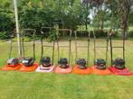 Flymo zweefmaaier benzine, Tuin en Terras, Grasmaaiers, Ophalen, Gebruikt, Mulchfunctie, Flymo