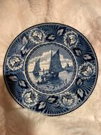 Delfts Blauw Bord met Zeilschip, Antiek en Kunst, Antiek | Wandborden en Tegels, Ophalen of Verzenden