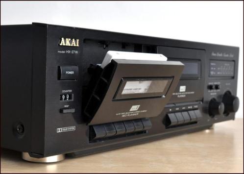 Akai - HX-27W cassettedeck dubbel, Audio, Tv en Foto, Cassettedecks, Dubbel, Akai, Tape counter, Ophalen