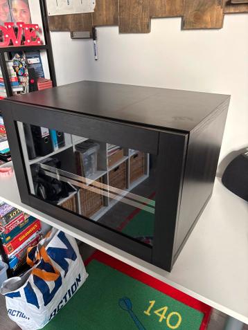 Ikea Besta kast met glazen deur en wijnrek - afbeelding 2