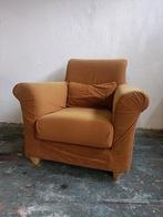 Fauteuils oker geel, Huis en Inrichting, Fauteuils, Ophalen, Gebruikt, 75 tot 100 cm, 50 tot 75 cm