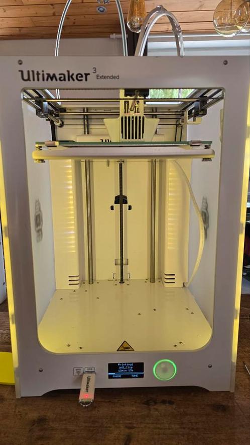 Ultimaker 3 Extended 3D Printer, Computers en Software, 3D Printers, Gebruikt, Ingebouwde Wi-Fi, Ophalen of Verzenden