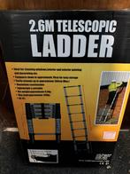Telescopische Ladder Telescoop vouwladder 2.6 M Aluminium, Nieuw, 1045 AL, Contact@allstock.nl, Allstock