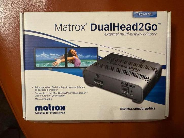 Matrox DualHead2Go Digital ME, Computers en Software, Pc- en Netwerkkabels, Zo goed als nieuw, Ophalen of Verzenden