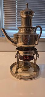 Antieke theepot met warmhouder, Antiek en Kunst, Ophalen of Verzenden