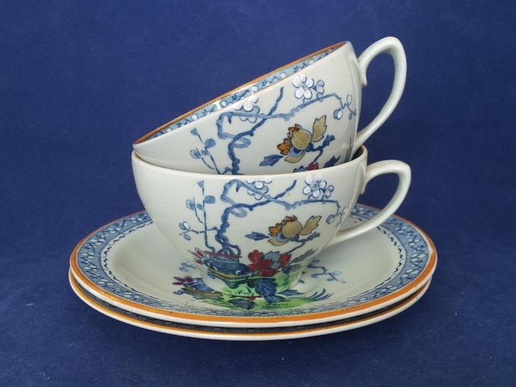 Wood & Sons Burslem (Vert de Mer) - Soo-Chow kop en schotels, Antiek en Kunst, Antiek | Servies los, Ophalen of Verzenden