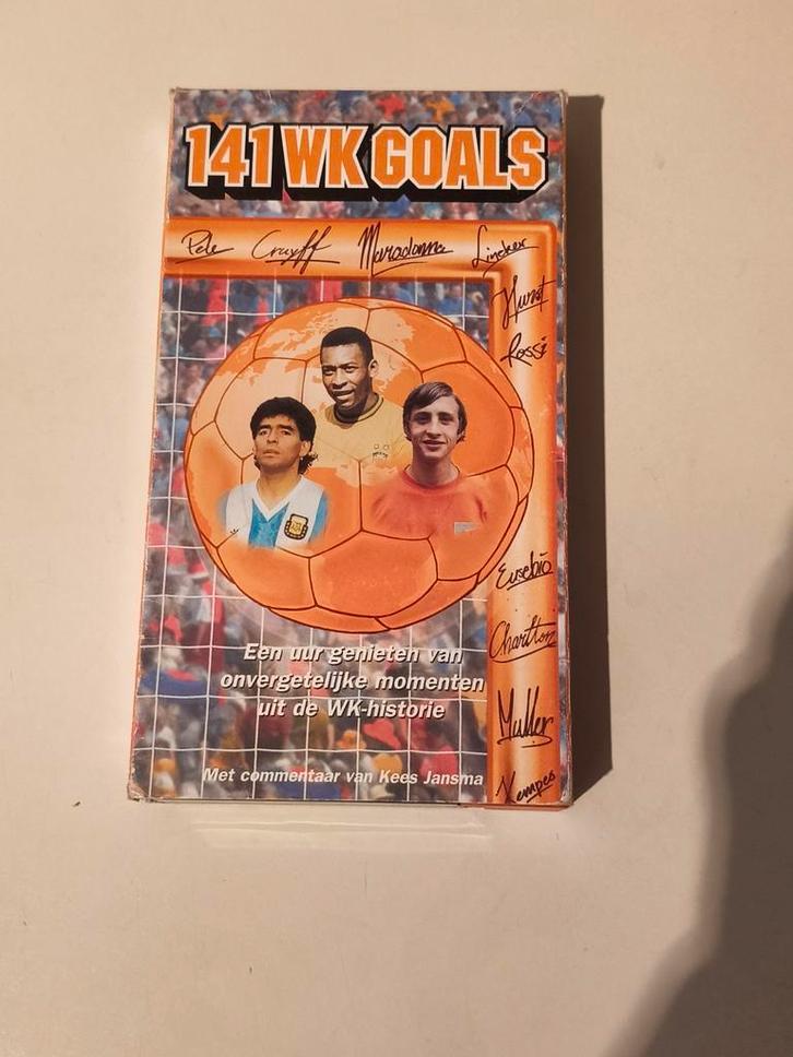 141 WK Goals VHS - Voetbal Historie, Cd's en Dvd's, VHS | Film, Gebruikt, Overige genres, Alle leeftijden, Ophalen of Verzenden