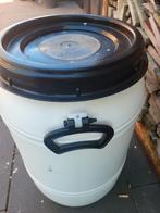 60 liter tonnen met handvaten en schroefdop., Kunststof, Ton, Ophalen of Verzenden, Minder dan 75 liter