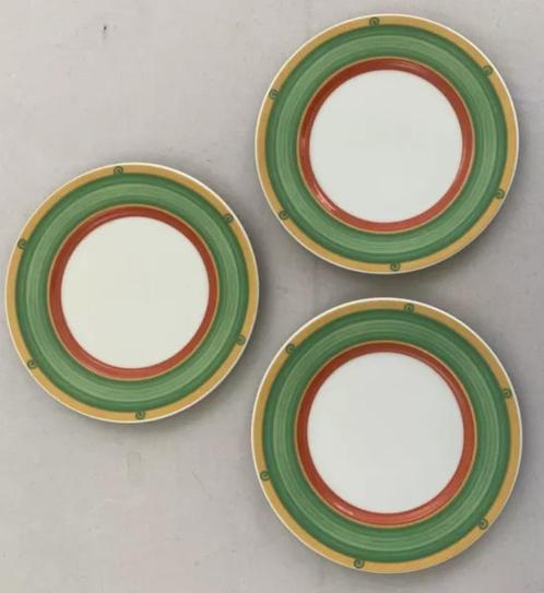 Art + Design Bella Tavola 3x Gebaksbord Gebaksborden Set Pas, Huis en Inrichting, Keuken | Servies, Zo goed als nieuw, Overige stijlen