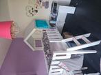 Hoogslaper kinderbed met huisje met dakje en bureau, Ophalen, Zo goed als nieuw, Hoogslaper