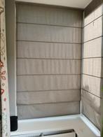 2 Taupe kleurige rolgordijnen., Ophalen, Gebruikt