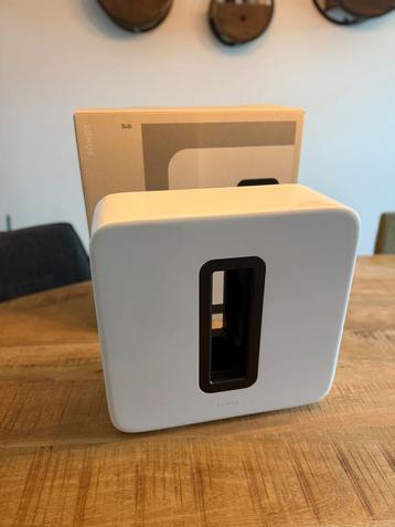 Sonos Sub Gen 3 | Wit | Zo Goed Als Nieuw! | Garantie! beschikbaar voor biedingen