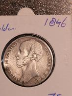 1 Gulden Willem ll, 1846 m zwaard., Postzegels en Munten, Munten | Nederland, Ophalen of Verzenden, Koning Willem I