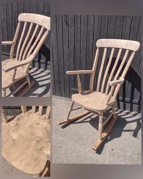 Vintage schommelstoel gezandstraald ️, Huis en Inrichting, Woonaccessoires | Overige, Nieuw, Ophalen