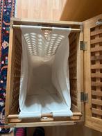 Houten wasmand IKEA met linnen zak, Ophalen of Verzenden, Gebruikt