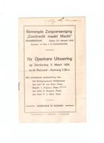 Zanguitvoering Zwammerdam, Bodegraven, 1931, Boeken, Verzenden, 20e eeuw of later, Gelezen