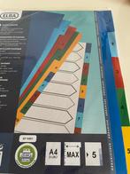 15 setjes gekleurde plastic tabbladen, Nieuw, Ophalen of Verzenden