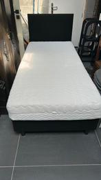 1 persoons boxspring. 200x 90, Ophalen, 90 cm, Eenpersoons, Zwart