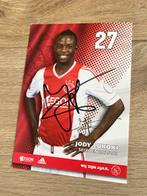 Gesigneerde Jody Lukoki Ajax kaart, Ophalen of Verzenden, Zo goed als nieuw, Ajax, Spelerskaart