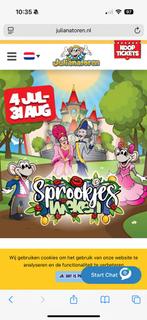 4 toegangskaarten pretpark Julianatoren, Drie personen of meer