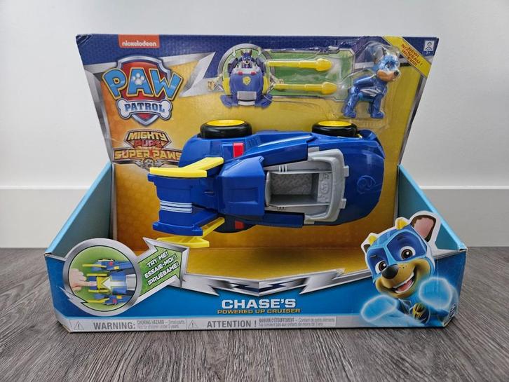Paw Patrol Chase’s Powered Up Cruiser, Kinderen en Baby's, Speelgoed | Speelgoedvoertuigen, Zo goed als nieuw, Ophalen of Verzenden