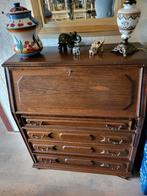 Vintage Eiken Secretaire - ca. 40 jaar oud, Huis en Inrichting, Kasten | Dressoirs, Ophalen, Gebruikt, Klassiek, Eikenhout