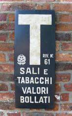 Handgeschilderd reclame bord Tabacchi /Italiaans / Italië, Ophalen of Verzenden, Zo goed als nieuw, Reclamebord