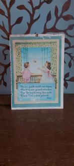 Schattig bijbels prentje op karton, Antiek en Kunst, Ophalen of Verzenden