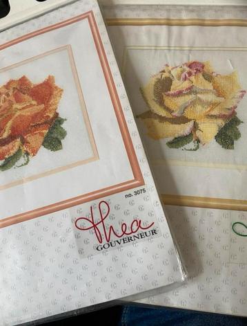 BORDUURPAKKETTEN 2X THEA GOUVERNEUR ROZEN beschikbaar voor biedingen