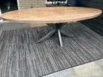 Ovale eettafel, Huis en Inrichting, Tafels | Eettafels, Ophalen, 100 tot 150 cm, 200 cm of meer, Zo goed als nieuw