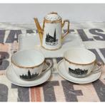 Servies wit-goud Wenen, Oostenrijk theepot dienblad theeset, Ophalen of Verzenden