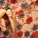 Harper & Yve casual broek zalmroze / rode bloemen S nr 43265, ., Ophalen of Verzenden, Zo goed als nieuw, Maat 36 (S)