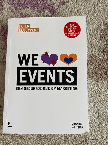 We love events - een gedurfde kijk op marketing - boek beschikbaar voor biedingen