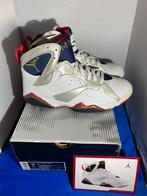 Nike air jordan 7 retro olympic vintage OG, Kleding | Heren, Schoenen, Verzenden, Wit, Nieuw, Sneakers of Gympen