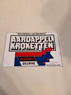 2315 Sticker Beckers Aardappel Kroketten Vintage, Ophalen of Verzenden, Nieuw, Overige typen